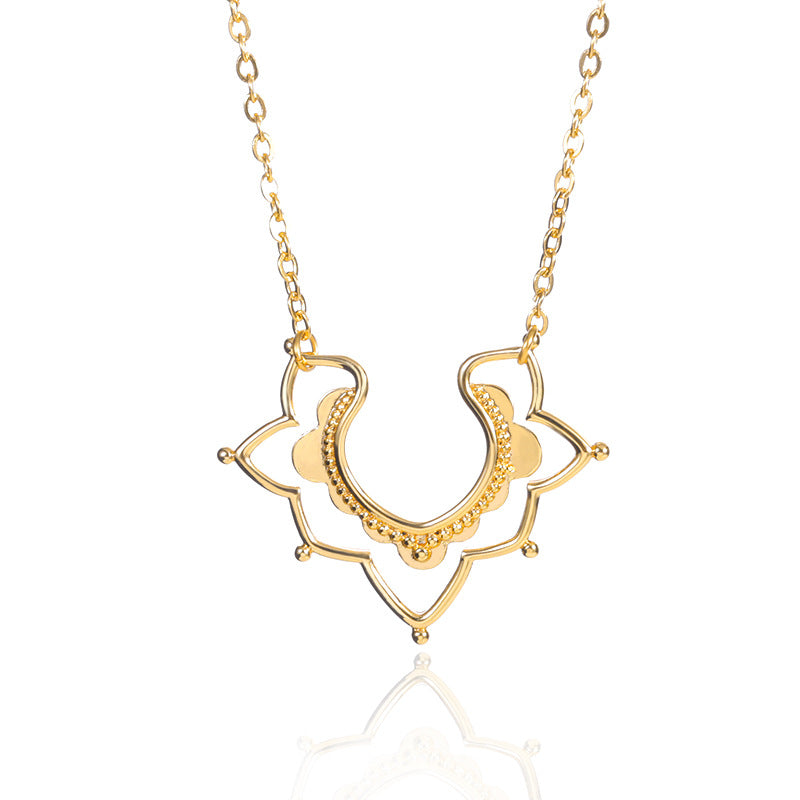 Simplistisk blomster halskæde