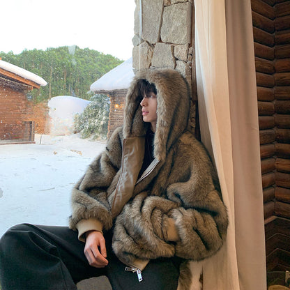 Pelspolstret termisk frakke