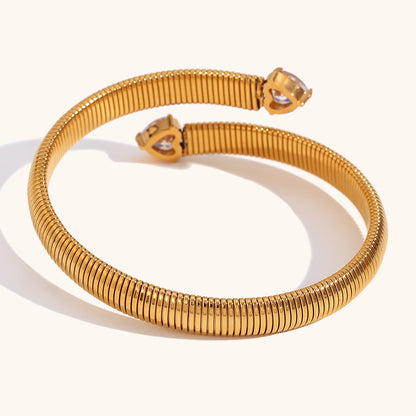 Tekstureret hjertearmbånd