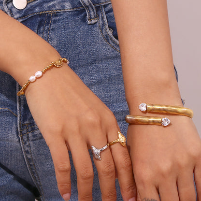 Tekstureret hjertearmbånd