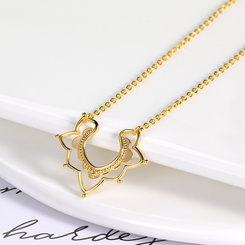 Simplistisk blomster halskæde