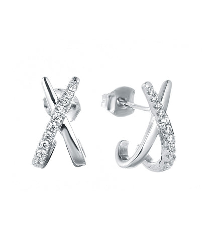X Cross Earrings